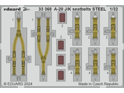 A-20J/K seatbelts STEEL  HKM 