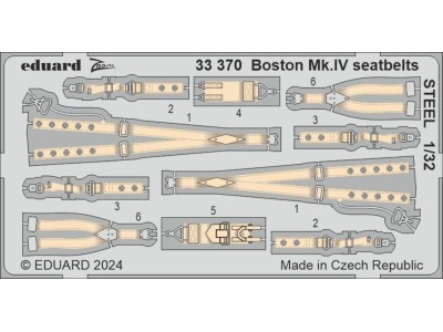 Boston Mk.IV seatbelts STEEL  HKM 