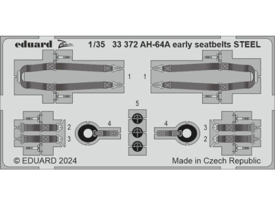 AH-64A early seatbelts STEEL 