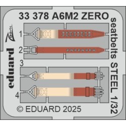 A6M2 Zero seatbelts STEEL  TAMIYA 