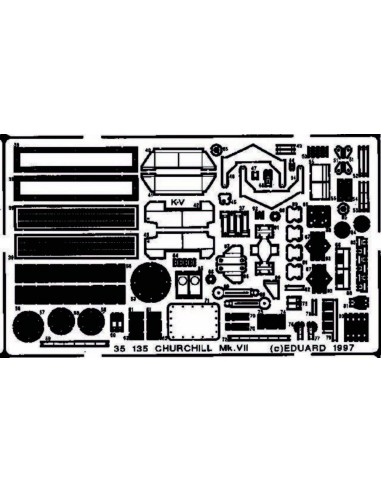 Churchill Mk.VII Detailbausatz Außen 