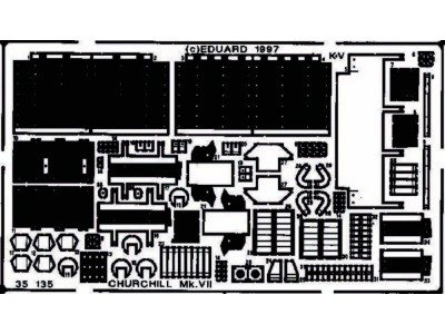 Churchill Mk.VII Detailbausatz Außen 