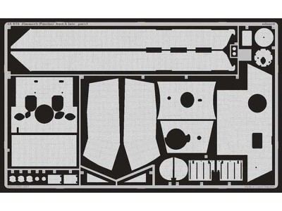 Zimmerit Panther Ausf.A late für Dragon-Bausatz 6358 