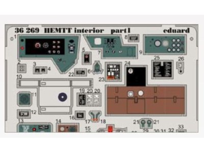 HEMTT interior for Italeri 