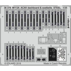 M113A ACAV dashboard & seatbelts STEEL for AFV Club 