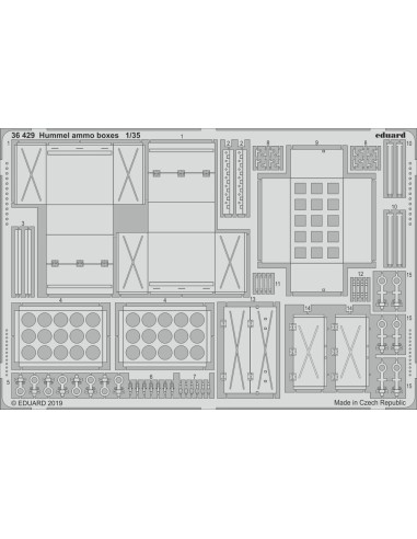 Hummel ammo boxes for Tamiya 