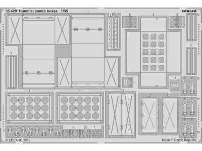 Hummel ammo boxes for Tamiya 