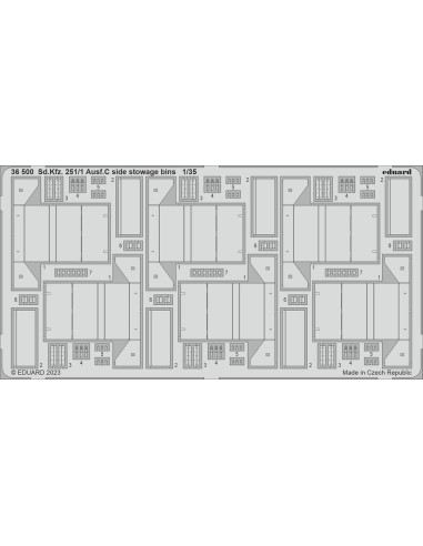 Sd.Kfz. 251/1 Ausf.C side stowage bins 1/35 ACADEMY 