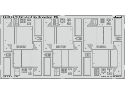 Sd.Kfz. 251/1 Ausf.C side stowage bins 1/35 ACADEMY 