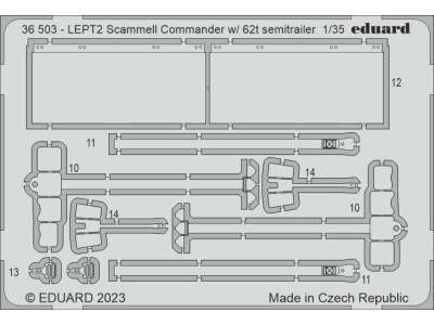 Scammel Commander w/ 62t semitrailer 1/35 HOBBY BOSS 