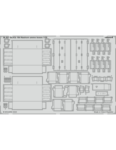 Sd.Kfz. 164 Nashorn ammo boxes 1/35 BORDER MODEL 