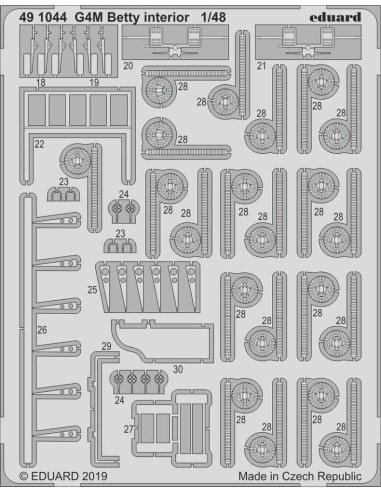 G4M Betty interior for Tamiya 