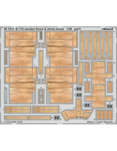 B-17G wooden floors & ammo boxes for HKM 