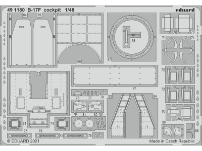 B-17F cockpit 1/48 for HKM 
