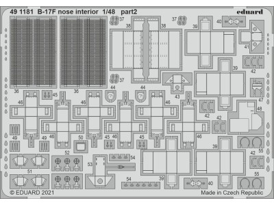 B-17F nose interior 1/48 for HKM 