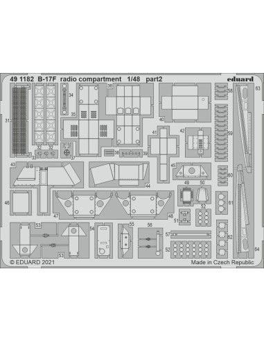 B-17F radio compartment 1/48 for HKM 