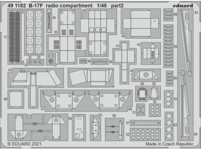 B-17F radio compartment 1/48 for HKM 