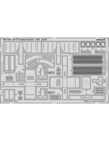 B-17F waist section 1/48 for HKM 