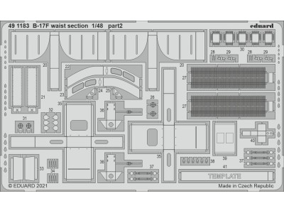 B-17F waist section 1/48 for HKM 