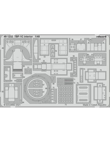TBF-1C interior, for ACADEMY 