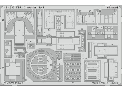 TBF-1C interior, for ACADEMY 