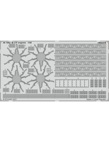 B-17F engines 1/48 for HKM 