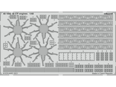 B-17F engines 1/48 for HKM 