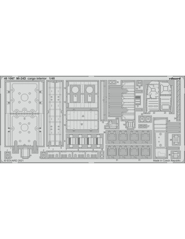 Mi-24D cargo interior for EDUARD 