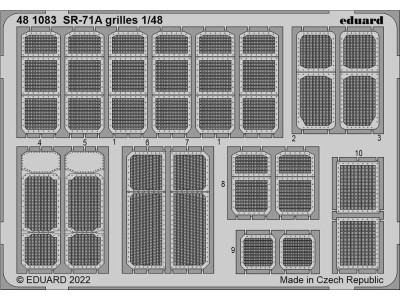 SR-71A grilles for REVELL 