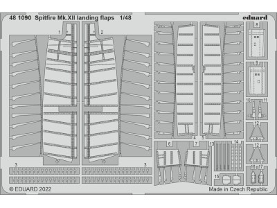 Spitfire Mk.XII landing flaps for AIRFIX 
