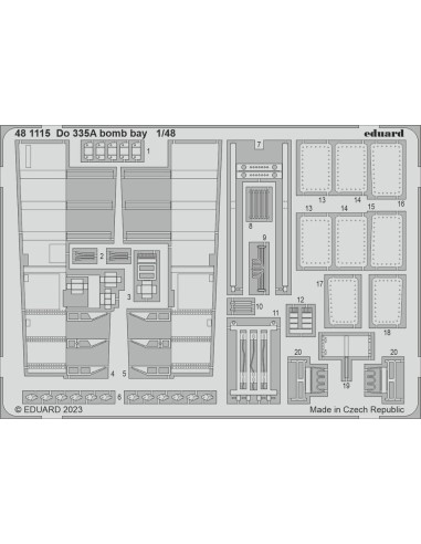 Do 335A bomb bay 1/48 TAMIYA 