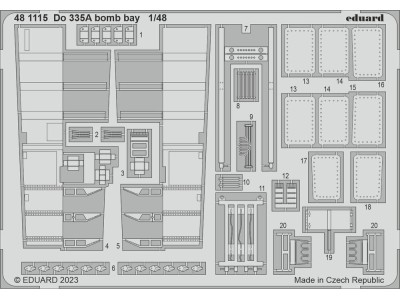 Do 335A bomb bay 1/48 TAMIYA 