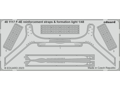 F-4E reinforcement straps & formation lights 1/48 MENG 