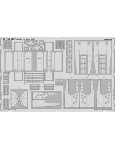 SM.79 undercarriage 1/48 EDUARD 