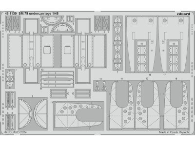 SM.79 undercarriage 1/48 EDUARD 