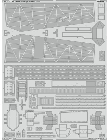 SM.79 rear fuselage interior 1/48 EDUARD 