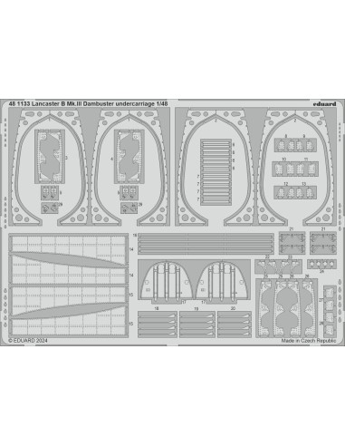 Lancaster B Mk.III Dambuster undercarriage 1/48 HKM 
