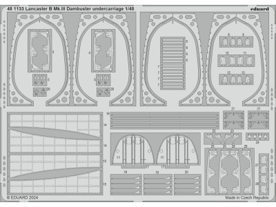 Lancaster B Mk.III Dambuster undercarriage 1/48 HKM 