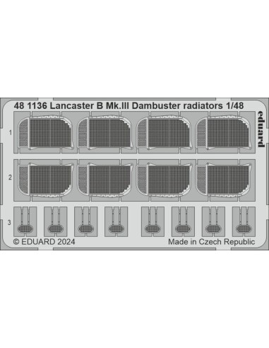Lancaster B Mk.III Dambuster radiators 1/48 HKM 