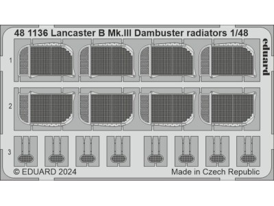 Lancaster B Mk.III Dambuster radiators 1/48 HKM 