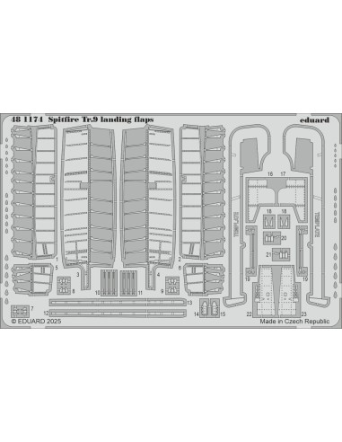 Spitfire Tr.9 landing flaps  AIRFIX 