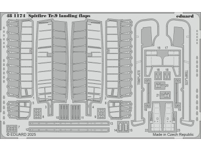 Spitfire Tr.9 landing flaps  AIRFIX 
