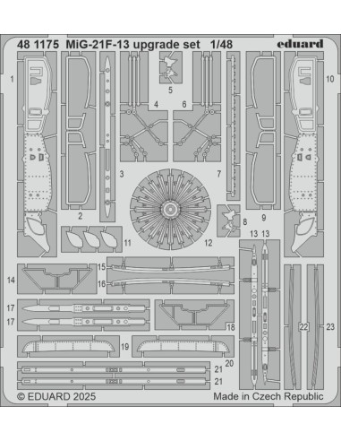 MiG-21F-13 upgrade set 1/48 for Eduard 