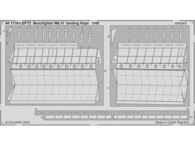 Beaufighter Mk.VI landing flaps for Revell 