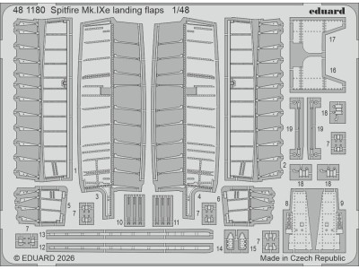 Spitfire Mk.IXe landing flaps for Airfix 