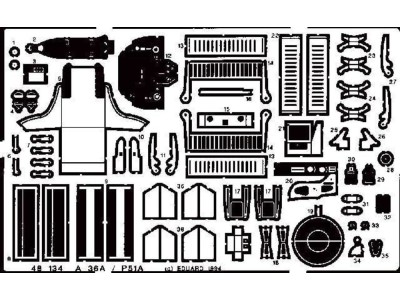 A-36 / P 51 für Accurate Miniatures Bausatz 
