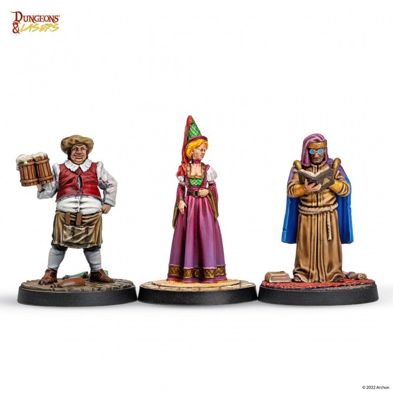 Dungeon & Lasers - Townsfolk Miniature Pack