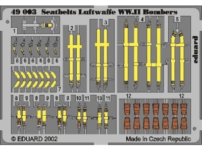 Sicherheitsgurte Luftwaffe WW.II Bombers 