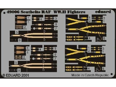 Color Seatbelts RAF WWII 