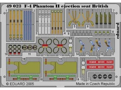 F-4 Phantom II ejection seat British für Hasegawa/Revell Bausatz 